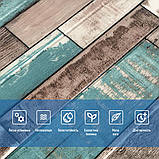 Декоративна 3D панель самоклейка 700х700х6мм Синє дерево (088) SW-00000275, фото 4