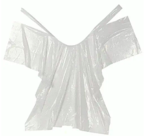 Пеньюар перукаря одноразовий п/е 90х140 см (100 шт.)