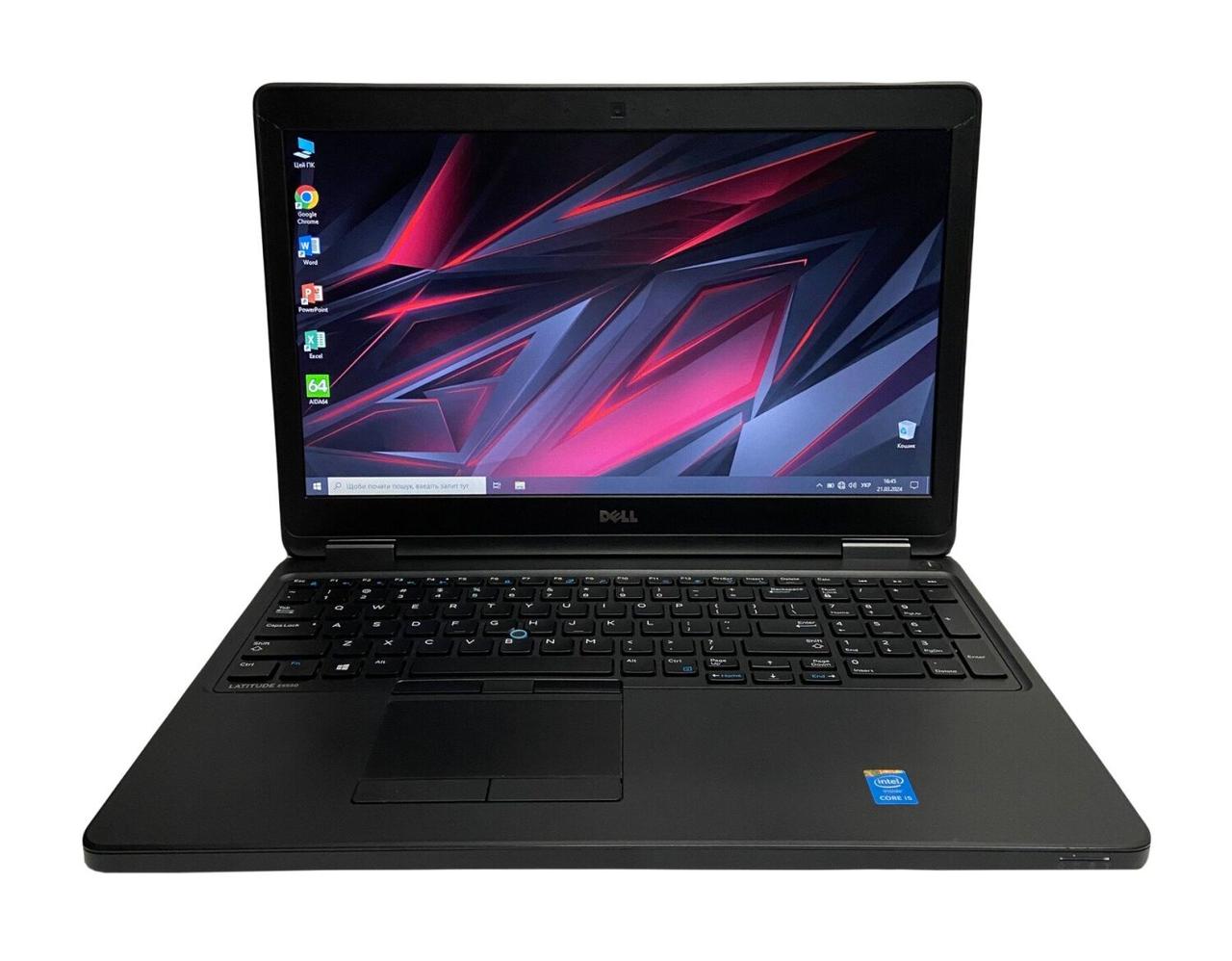Б/в Ноутбук Б-клас Dell Latitude E5550 15.6" 1366x768| Core i5-5300U| 8 GB RAM| 240 GB SSD| HD 5500