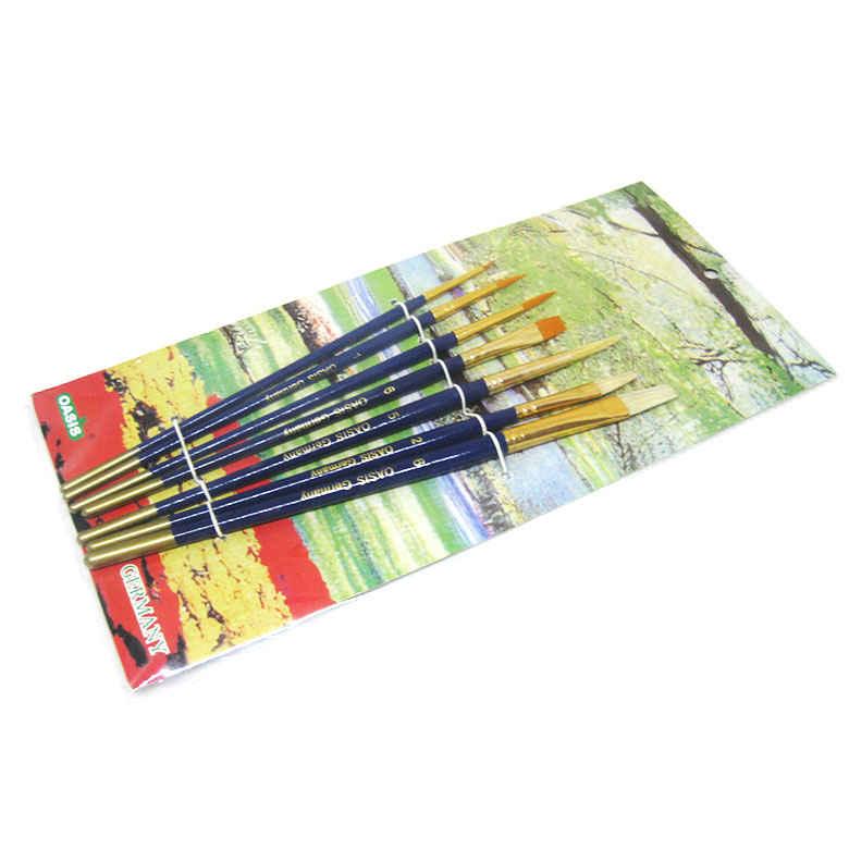 Набір пензлів 7 шт Oasis синтетика + щетина мікс 37PAK, фото 1