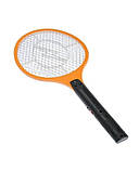 Електрична мухобойка Rechargeable Mosquito-hitting Swatter тришарова акумуляторна Чорно-жовтогарячий, фото 2