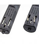 Електрична мухобойка Rechargeable Mosquito-hitting Swatter тришарова акумуляторна Чорно-жовтогарячий, фото 6