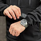 Чорна куртка Pobedov Setup із вставками кольору хакі, фото 7