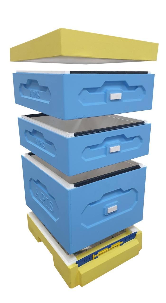 Вулик ППС (1 корпус Дадан на 10 рамок +2 магазин) низький дах, фото 1