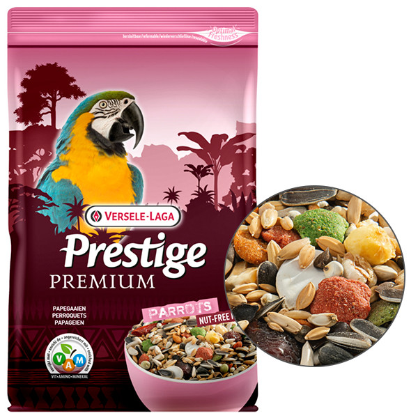 Versele-Laga Prestige Premium Parrots ВЕРСЕЛЕ-ЛАГА ПРЕСТИЖ ПРЕМІУМ ВЕЛИКИЙ ПАПУГА повнораціонний корм для великих папуг на вагу