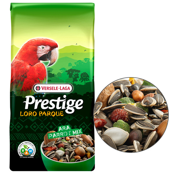 Versele-Laga Prestige Loro Parque Ara Parrot Mix ВЕРСЕЛЕ-ЛАГА ПРЕСТИЖ ЛОРО ПАРК АРА ПОПУГА повнораціонний корм для великих папуг
