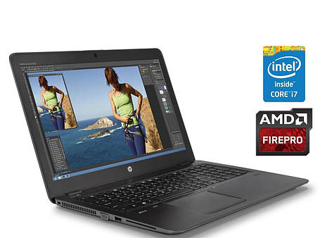 Ноутбук HP ZBook 15U G3/ 15.6" (1920x1080)/ Core i7-6500U/ 16 GB RAM/ 512 GB SSD/ FirePro W4190M 2GB, фото 1