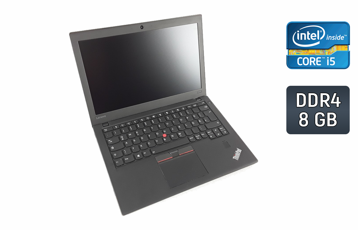 Нетбук Lenovo ThinkPad X270/ 12.5" (1920x1080)/ Core i5-7200U/ 8 GB RAM/ 256 GB SSD/ HD 620