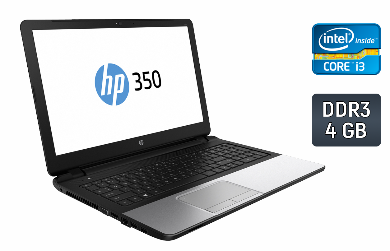 Ноутбук HP 350 G1/ 15.6" (1366x768)/ Core i3-4005U/ 4 GB RAM/ 256 GB SSD/ HD 4400