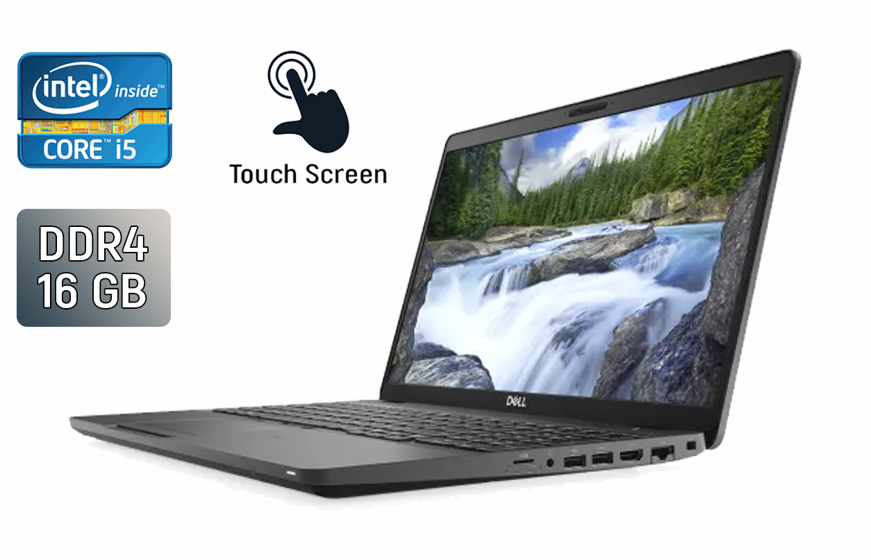 Ультрабук Dell Precision 3540/ 15.6" (1920x1080) Сенсорний/ Core i5-8365U/ 16 GB RAM/ 256 GB SSD/ UHD