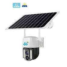 Камера відеоспостереження PTZ вулична 4G Outdoor Camera VC-9 із сонячною панеллю APP:V380 PRO 4Mp