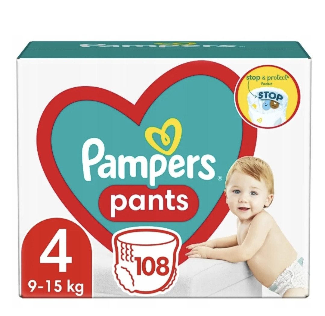 Підгузки-трусики Pampers Pants розмір 4 (9-15 кг), 108 шт Памперс 4