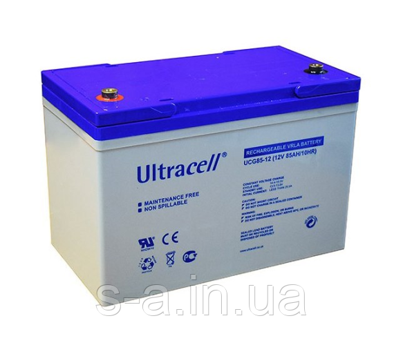 Акумуляторна батарея Ultracell UCG85-12 GEL 12V 85 Ah (306 x 128 x 214) White Q1/67