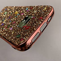 Чохол для Apple iPhone 11 Pro чохол з камінням на телефон айфон 11 про рожевий w2q, фото 3