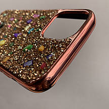 Чохол для Apple iPhone 11 Pro чохол з камінням на телефон айфон 11 про рожевий w2q, фото 4