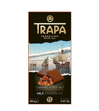 Шоколад 100г TRAPA Choco Milk молочний карамель