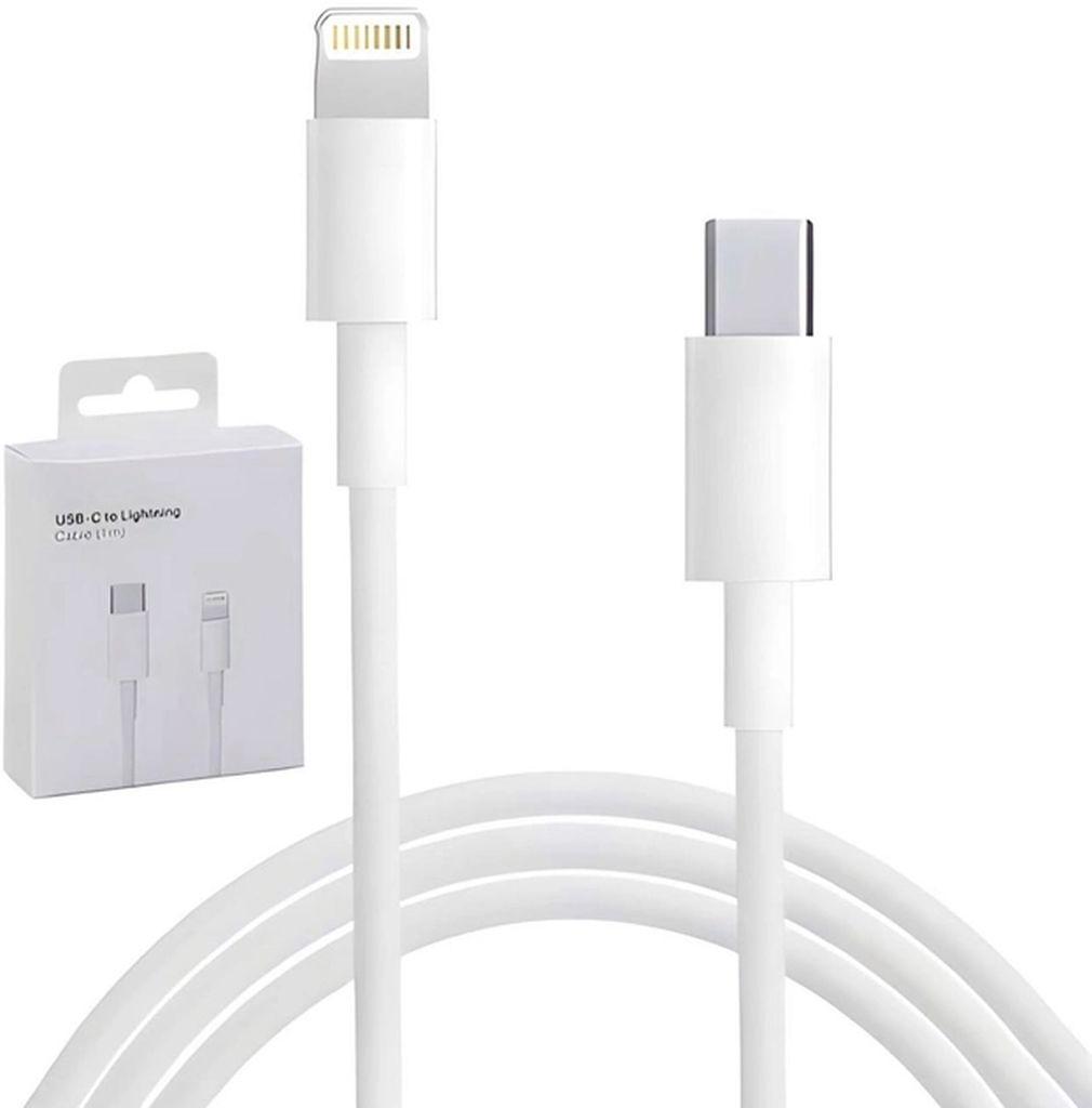 Кабель зарядки для Apple iPhone iPad Lightning to Type-C (USB-C) 1M білий, фото 1