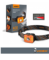 Налобний ліхтарик VIDEX VLF-H085-OR 400 Lm 5000 K