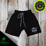 Дитячий літній костюм А4 (футболка + шорти) для хлопчика Влад Світиться в темряві 116-122 Чорний, фото 5