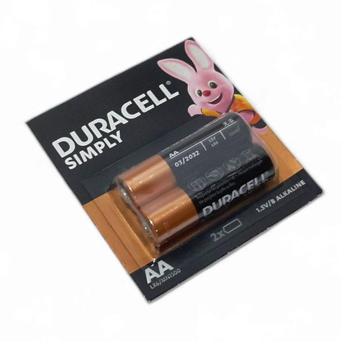 Батарейки лужні AA Duracell (LR6) — 2 шт.