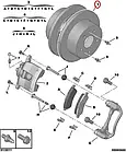 Гальмівний диск задній R16 на Fiat Ducato 244, Peugeot Boxer, Citroen Jumper (2002-2006), 1341047080, 71740117, фото 3