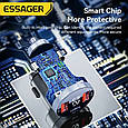 Автомобільний зарядний пристрій у прикурювач ESSAGER ES-CC10 (80 Вт, два порти USB +Тип-C), фото 5