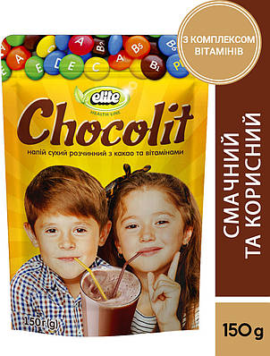 Какао-напій розчинний Elite Chocolit в гранулах, 150г