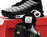 Чоловічі кросівки Nike Air Max TN Black/Gray весна-осінь-літо (чорний з сірим). Живе фото, фото 2