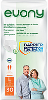 Підгузки-трусики для дорослих Evony 3 Large 30 шт 5,5 крапель
