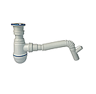 Сифон для умивальника 65мм діаметром з гнучкою трубою 32мм труба TPTS-1410 з відводом під пральну машину, фото 5