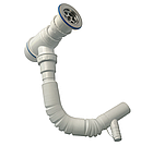 Сифон для умивальника 65мм діаметром з гнучкою трубою 32мм труба TPTS-1410 з відводом під пральну машину, фото 10