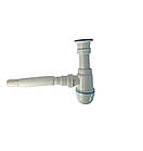 Сифон для кухонної мийки 65мм діаметром з гнучкою трубою 32мм труба TPTS-1110, фото 6