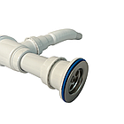 Сифон для кухонної мийки 65мм діаметром з гнучкою трубою 32мм труба TPTS-1110, фото 7