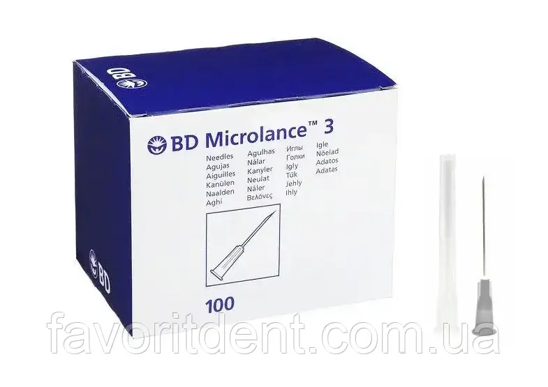 Иглы BD Microlance® G-27 0,4 х 13 мм, 100 шт