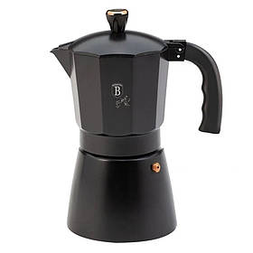 Гейзерна кавоварка Berlinger Haus Black Rose Collection BH-7823 9 чашок 450 мл чорна