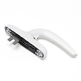 Ручка віконна FAPIM NEFER Midi 0761В з ключем біла, фото 2