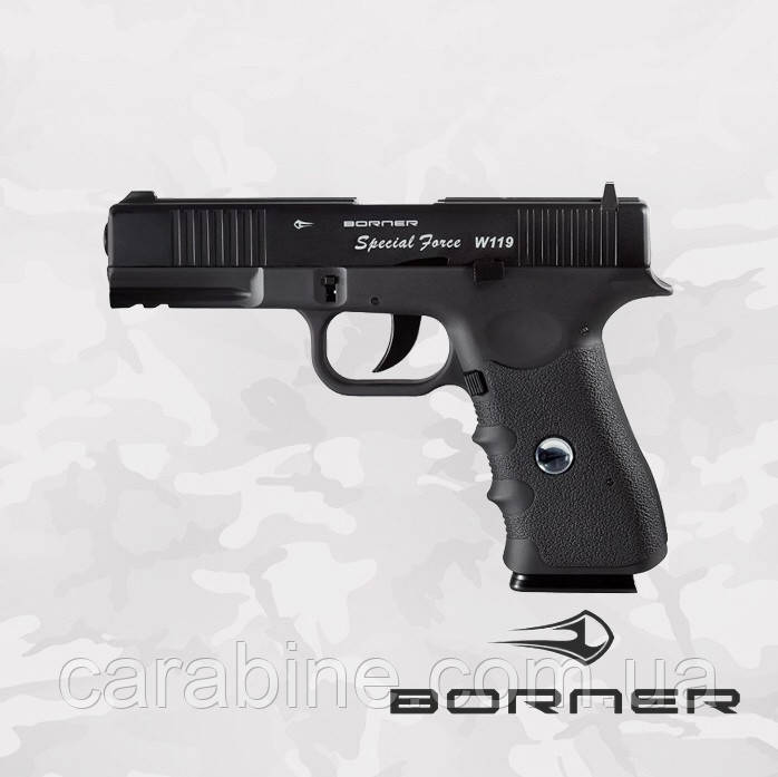 Пневматичний пістолет Borner W119 газобалонний CO2