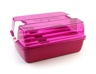 Ланч-бокс 9х13.5х18.5 см Maxx Pink Herevin XB-161275-008