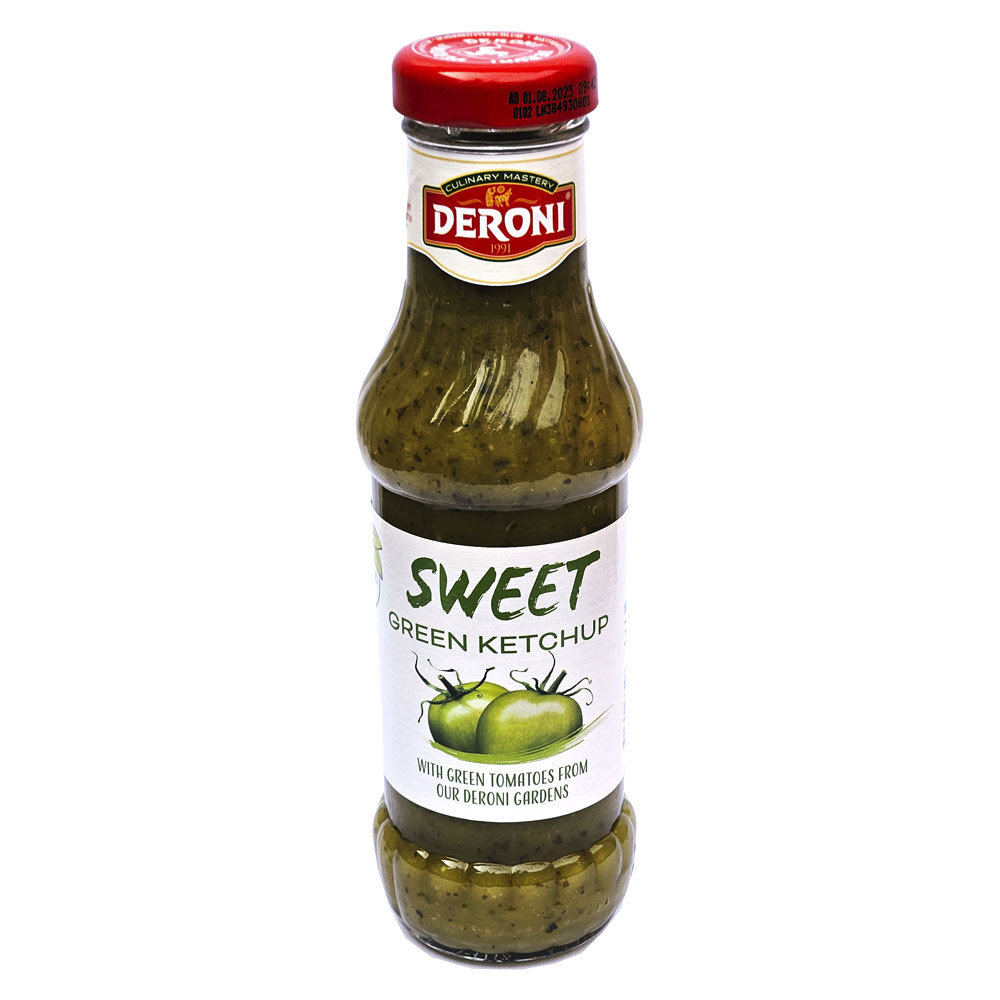 Кетчуп солодкий зелений 320 грам Deroni Sweet Green Ketchup Болгарія