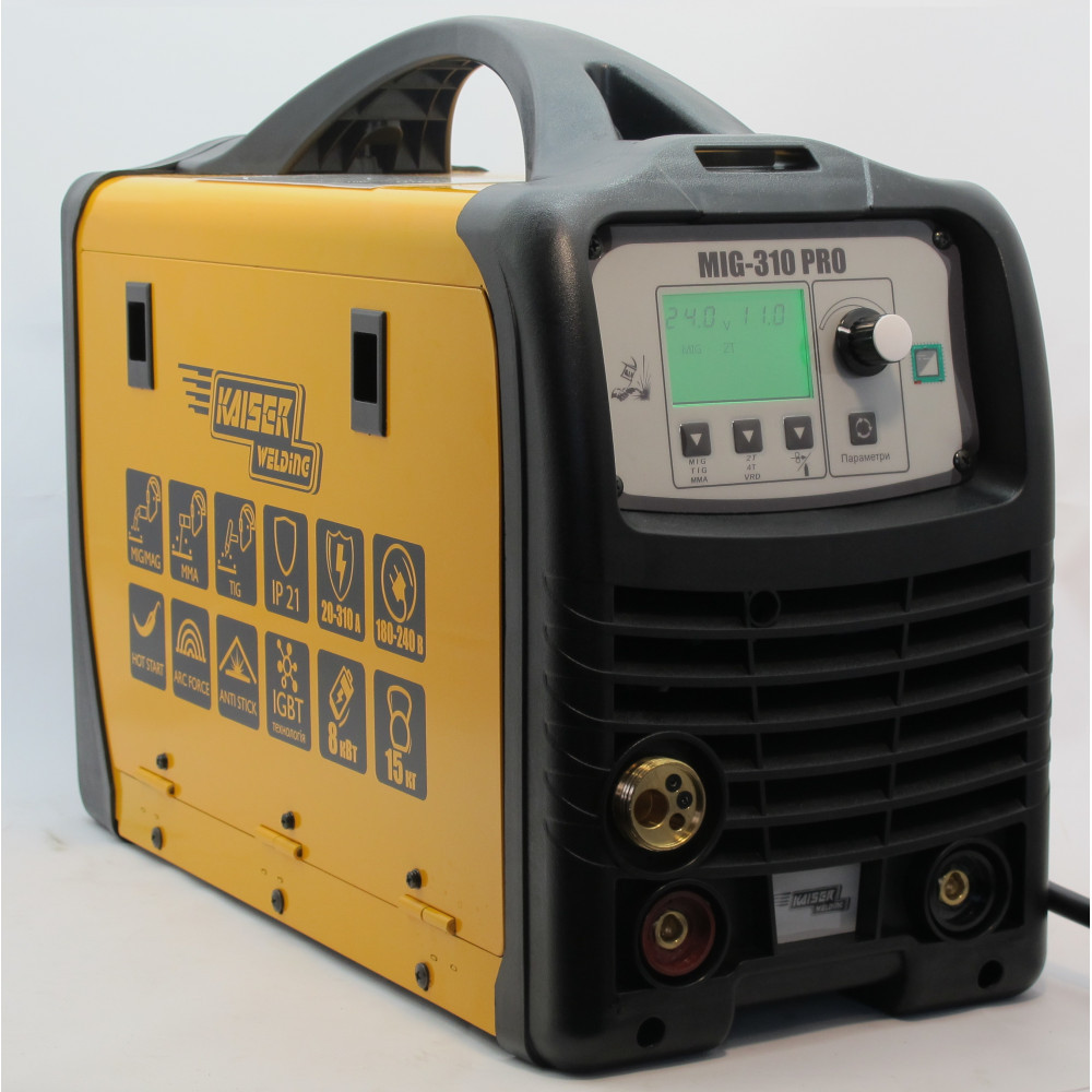 Профессиональный сварочный полуавтомат Kaiser MIG-310 PRO (MIG/TIG/MMA ...