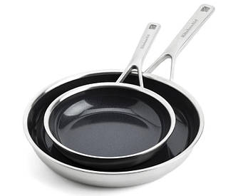 Набір сковорідок KitchenAid MSS CC006065-001 2 сріблясті предмети
