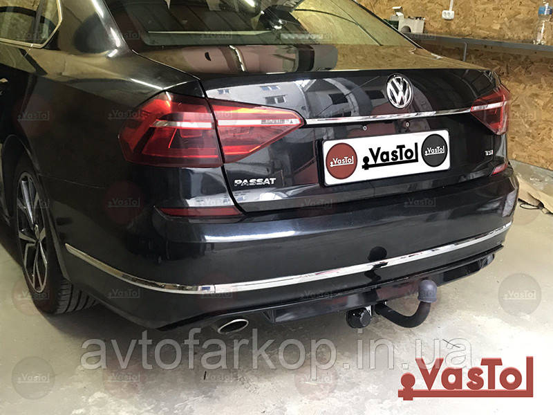 Фаркоп Volkswagen Passat B8 USA (седан/универсал 2016-2019) (Фаркоп Фольцваген Пасат В8) VasTol, фото 1