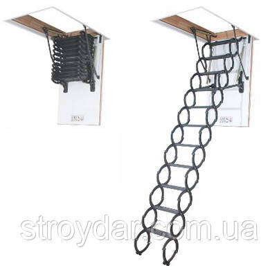 Ножичні горищні сходи Fakro LST (Факро ЛСТ) 280 см 70х80, фото 1