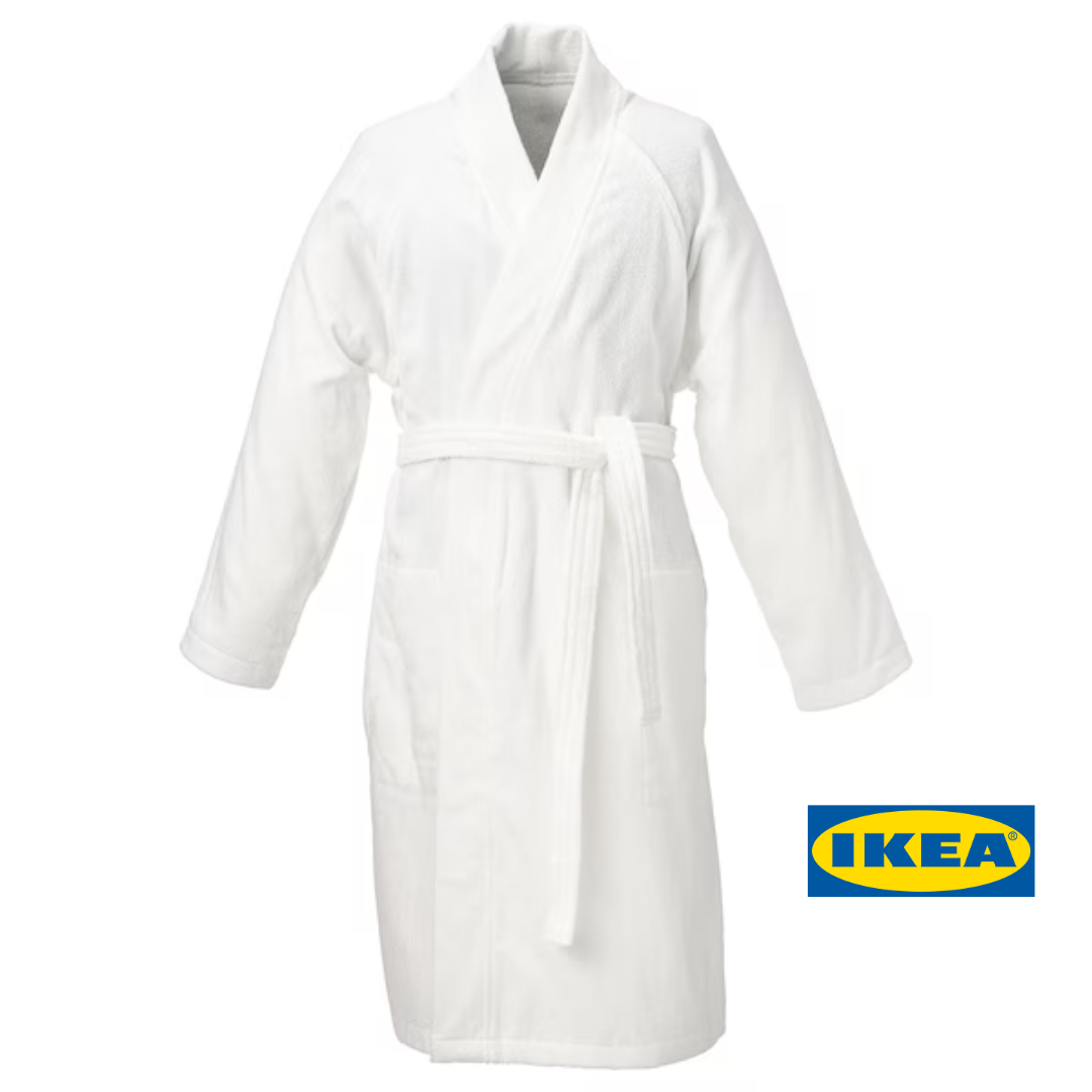 Халат IKEA ROCKAN (ІКЕА РОККОН). S/M. 00391918. Білий. ROCKÅN