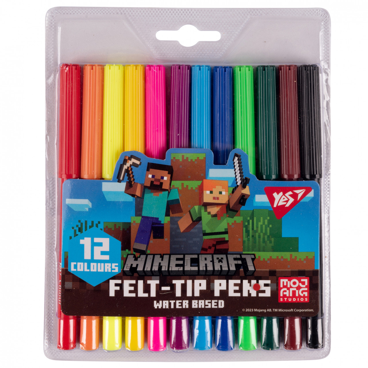 Фломастери 12кол. YES Minecraft 650544