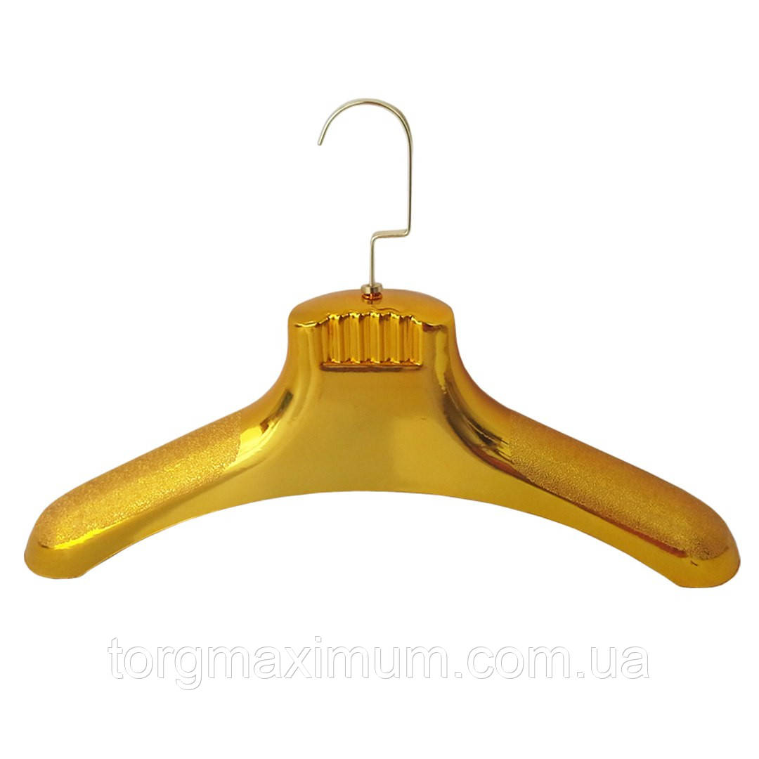Плічка для шуб 43 (см) золотого кольору