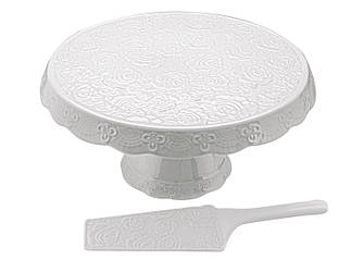 Тортівниця Lefard 944-026 27 см біла