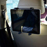 Автомобільне кріплення для планшетів на спинку сидінь Чорний (04072), фото 2