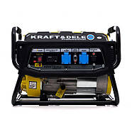 Генератор бензиновий 3500 Вт, 15 л Kraft&Dele KD149 портативний 4-тактний бензиновий генератор, фото 9