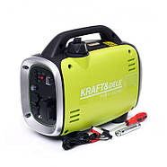 Бензогенератор інверторний для дому 1,3 кВт, 2,1 л Kraft&Dele KD683 інверторний бензогенератор, фото 2